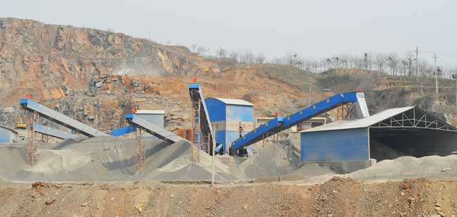 河南滎陽時產(chǎn)700噸砂石骨料生產(chǎn)線