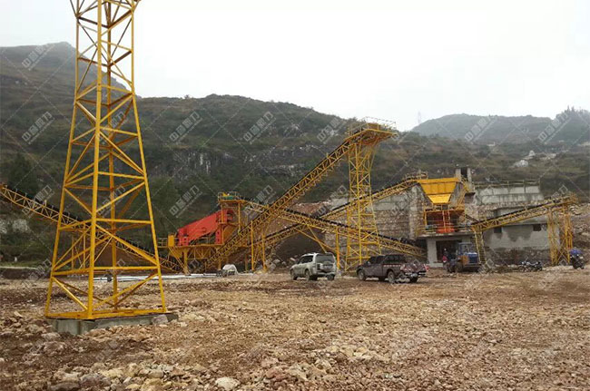 貴州貴陽(yáng)一建時(shí)產(chǎn)1200噸砂石骨料生產(chǎn)線現(xiàn)場(chǎng)案例展示4