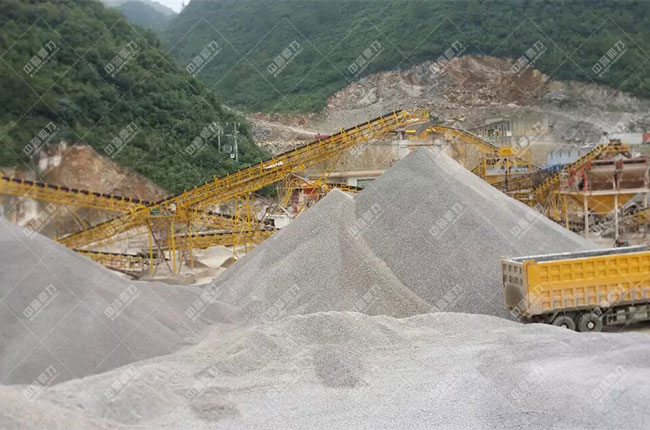 貴州惠水滿告時產(chǎn)1000噸砂石生產(chǎn)線案例展示5