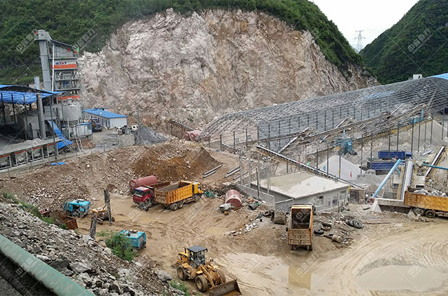 貴州六盤水立志砂石公司時(shí)產(chǎn)800噸砂石生產(chǎn)線展示圖2