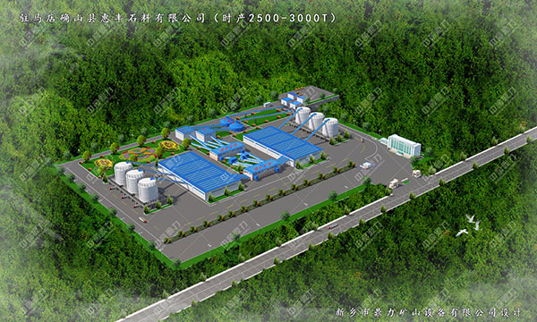 駐馬店確山縣惠豐石料有限公司時產(chǎn)2500-3000噸環(huán)保型碎石生產(chǎn)線