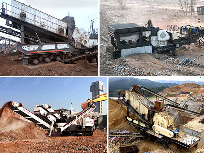 時(shí)產(chǎn)250噸移動(dòng)式碎石機(jī)