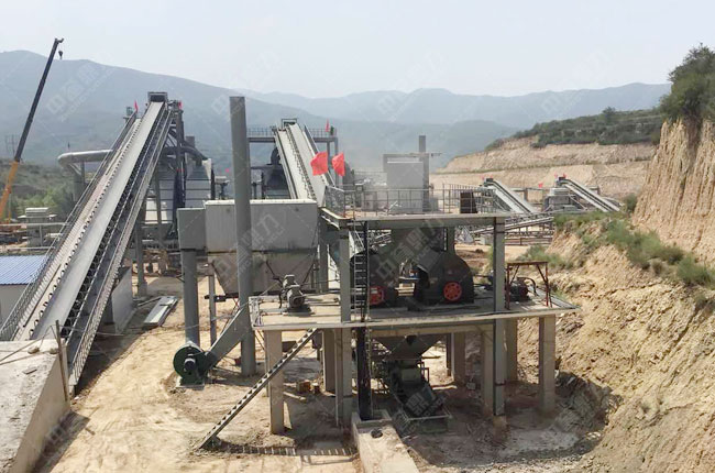 山西鑫錦威時產1500噸砂石骨料生產線