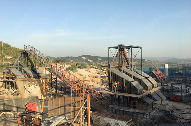 山西遠(yuǎn)東采石有限公司時產(chǎn)1200噸生產(chǎn)線