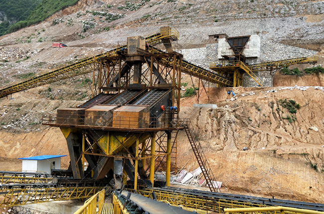 貴州水利實業(yè)黃家灣水庫時產(chǎn)200噸小型砂石料生產(chǎn)線