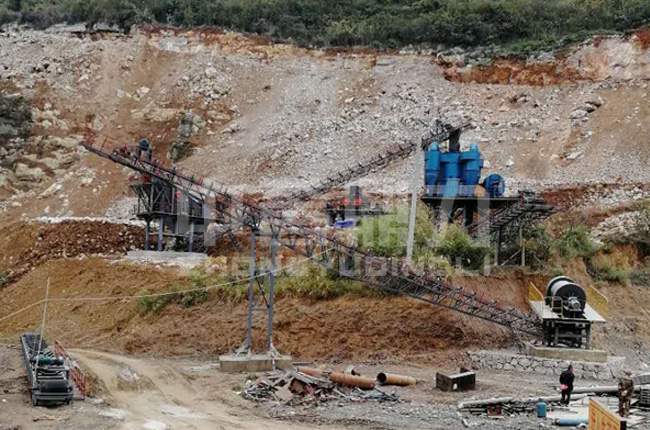 湖南張家界大眾建材時產(chǎn)100噸制砂生產(chǎn)線