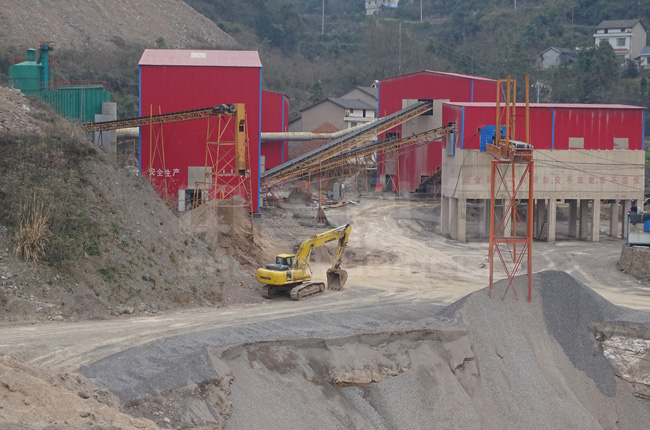 湖北宜都時產1200噸碎石生產線